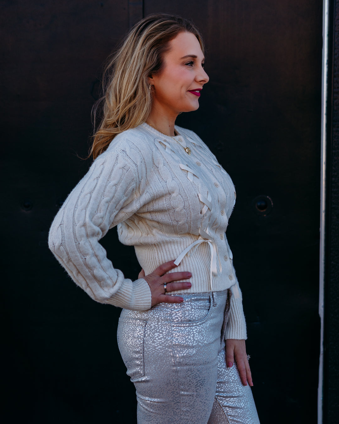 Steve Madden: Sadiee Cardigan in Cream