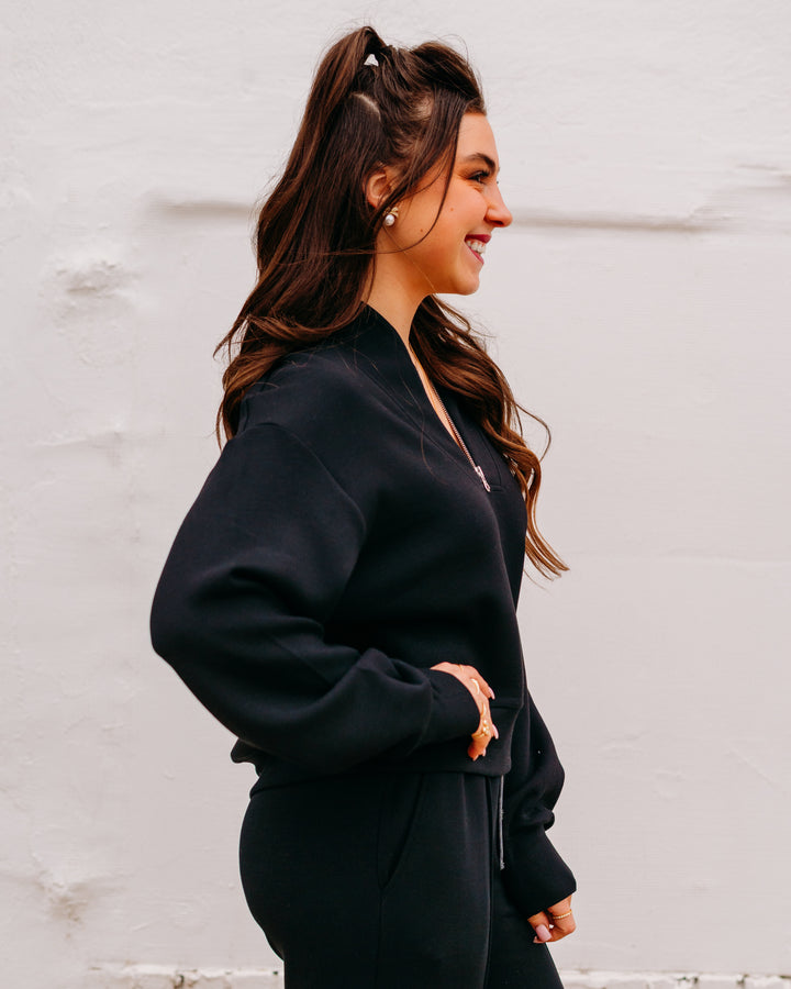 Varley: Davidson Sweat in Black (VAR01080)