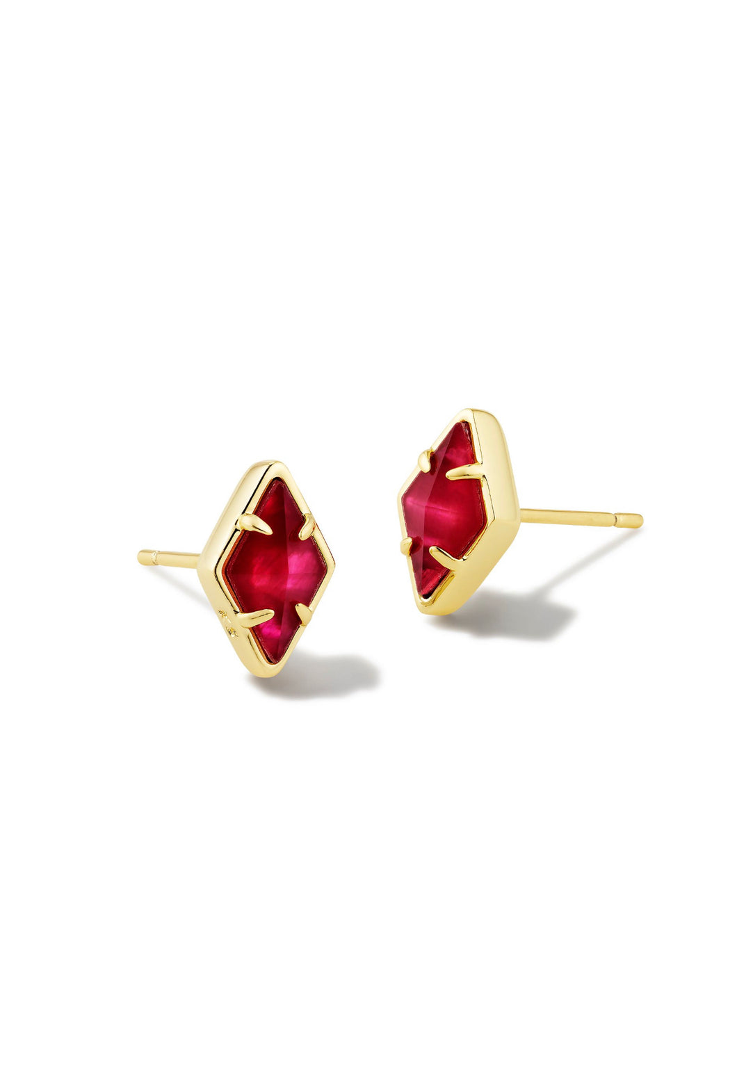 Kendra Scott: Kinsley Stud Earrings in Gold Raspberry Illusion