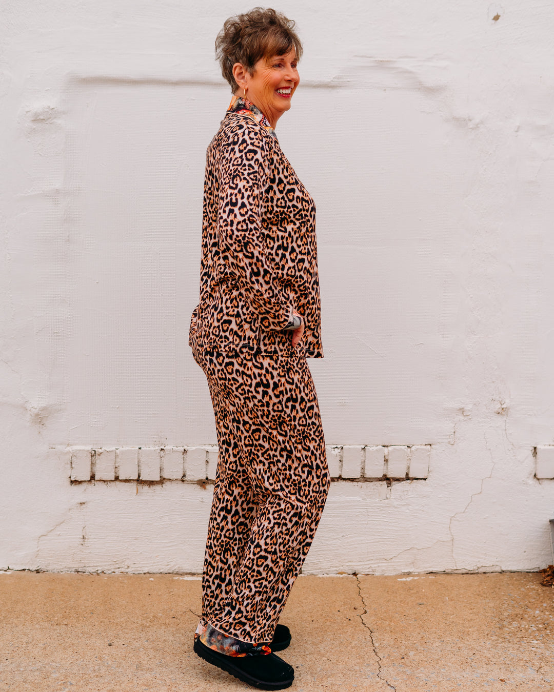 Johnny Was: The Carly PJ Set in Leopard Teyros