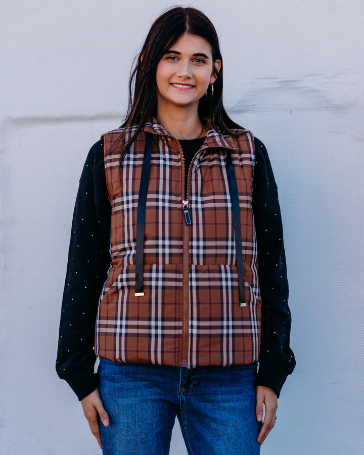 Jodifl: Vest in Chestnut G14665-1