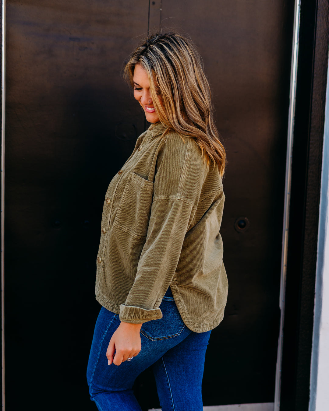 Dear John: Gina Jacket in Olive Branch