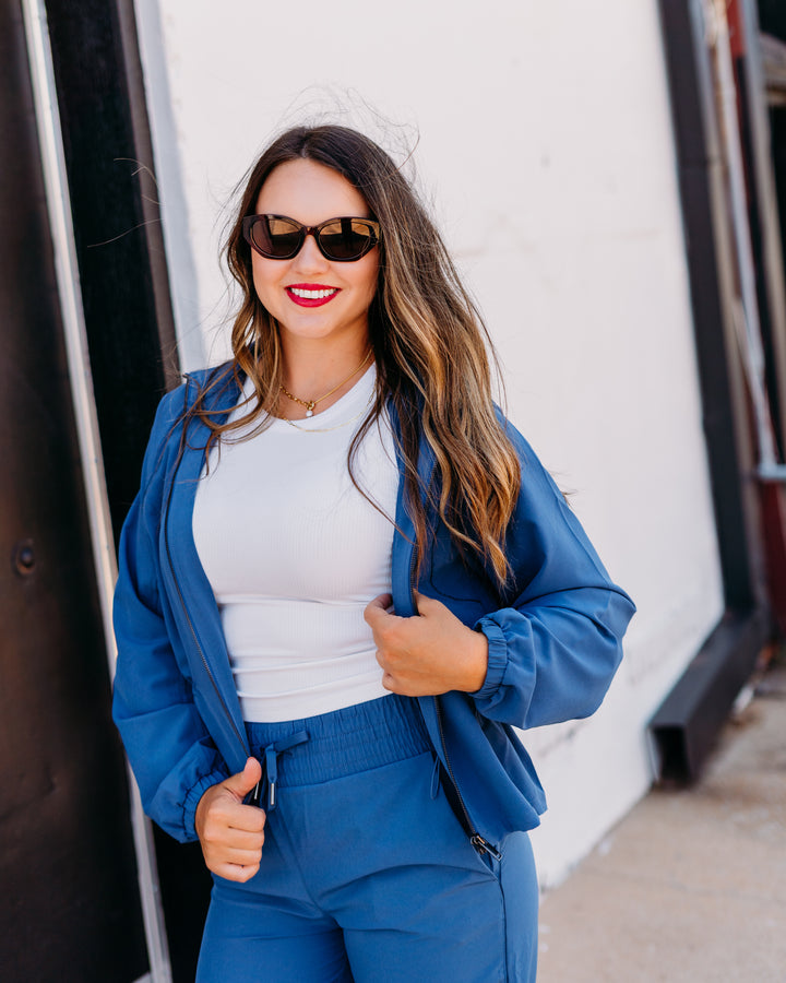 Spanx: On The Move Cinch Back Jacket in Indigo (50924R)