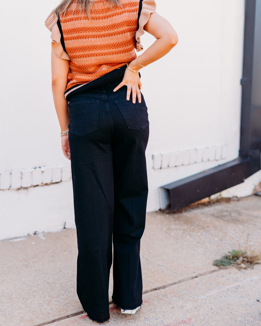 Dear John: Fiona Wide Leg Jeans in Black Arrow