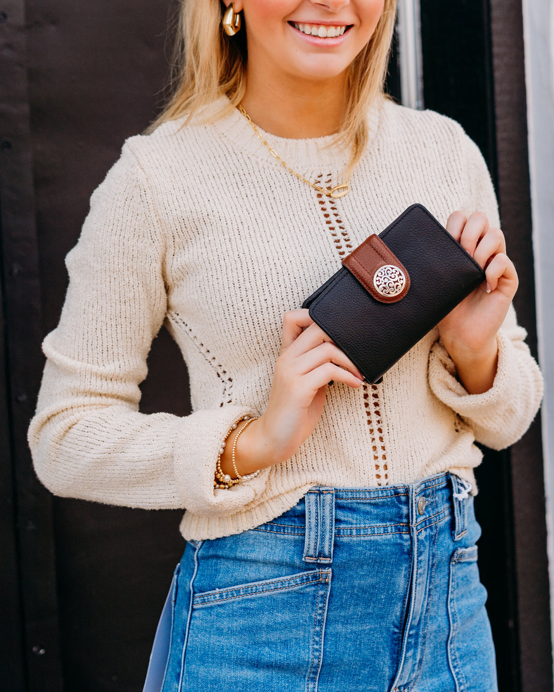 Brighton: Shelby Medium Wallet in Black T22843