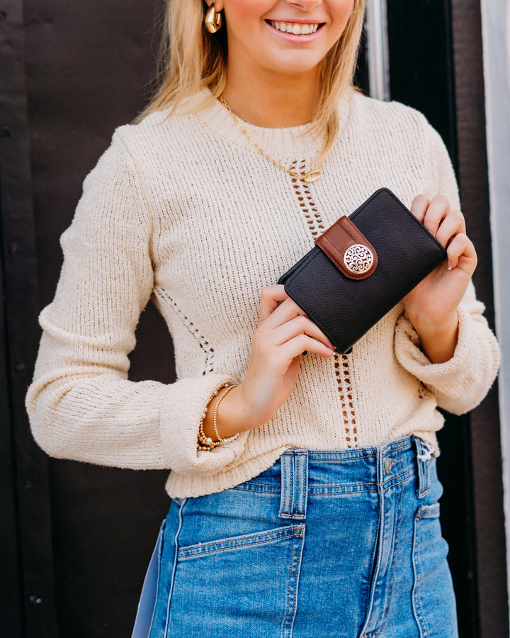 Brighton: Shelby Medium Wallet in Black T22843