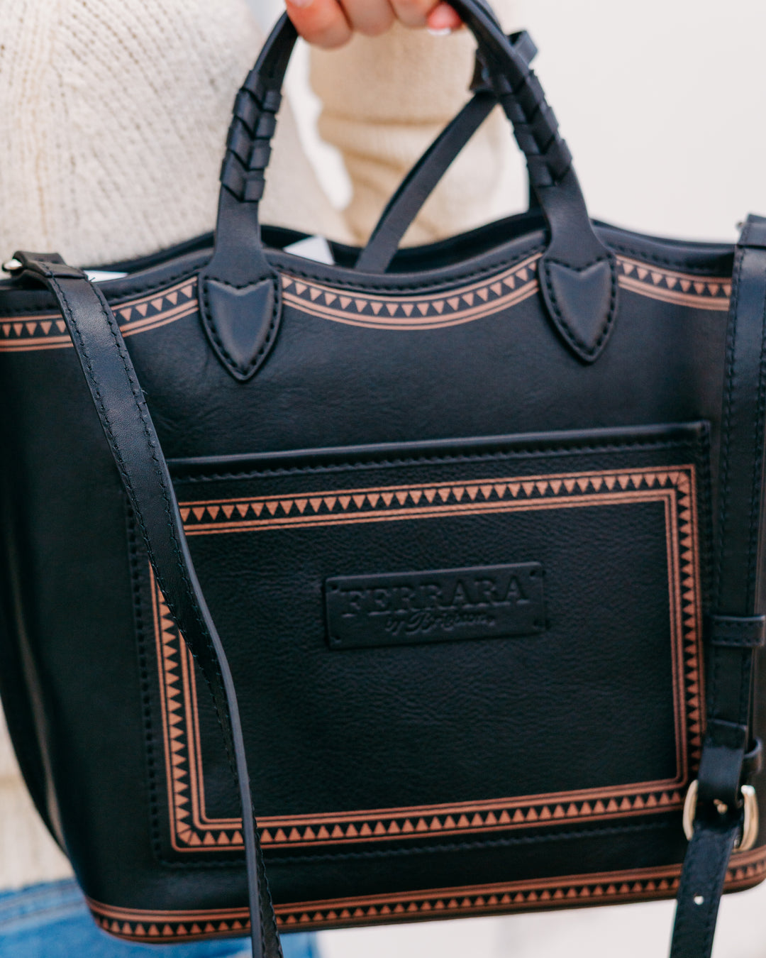 Brighton: Black Ferrara Liv Medium Tote (H38663)
