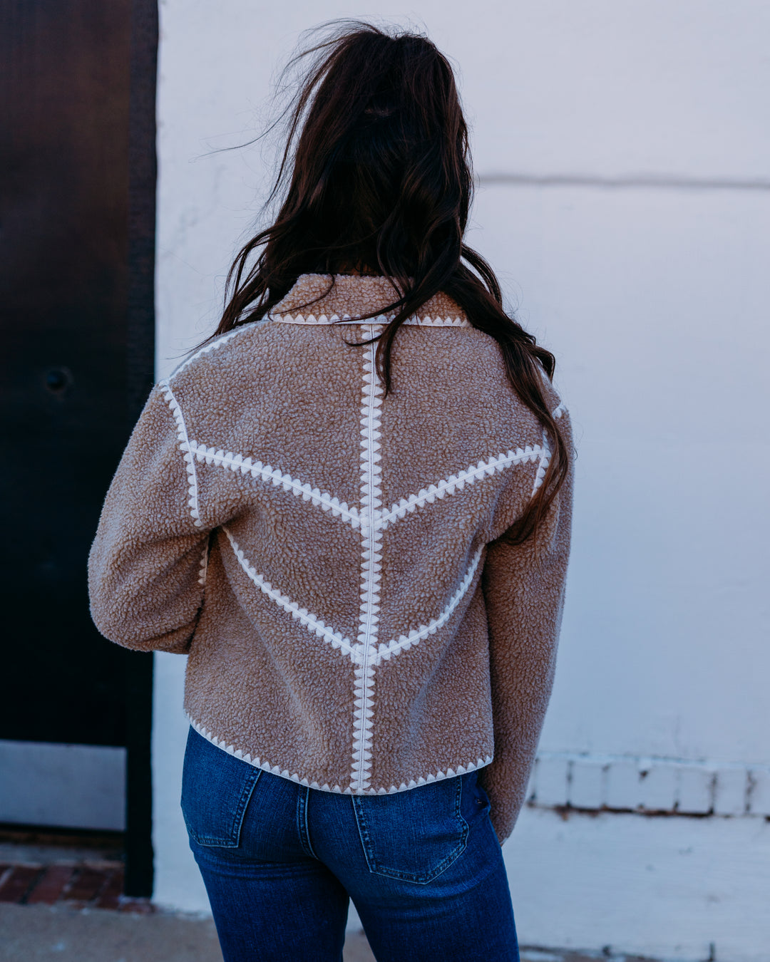 UGG: Ellison Uggfluff Shell Jacket in Sand Heather