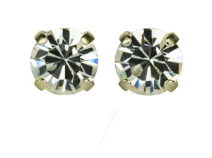 Mariana: Gold Everyday Studs in “Clear”