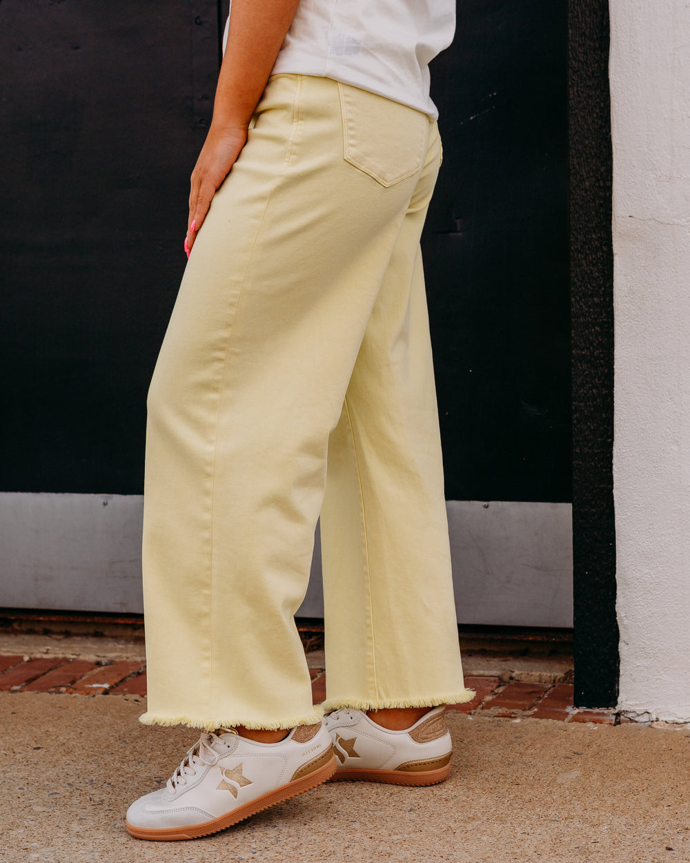 Dear John: Holly Straight Leg Jeans in Wax Yellow - The Vogue Boutique