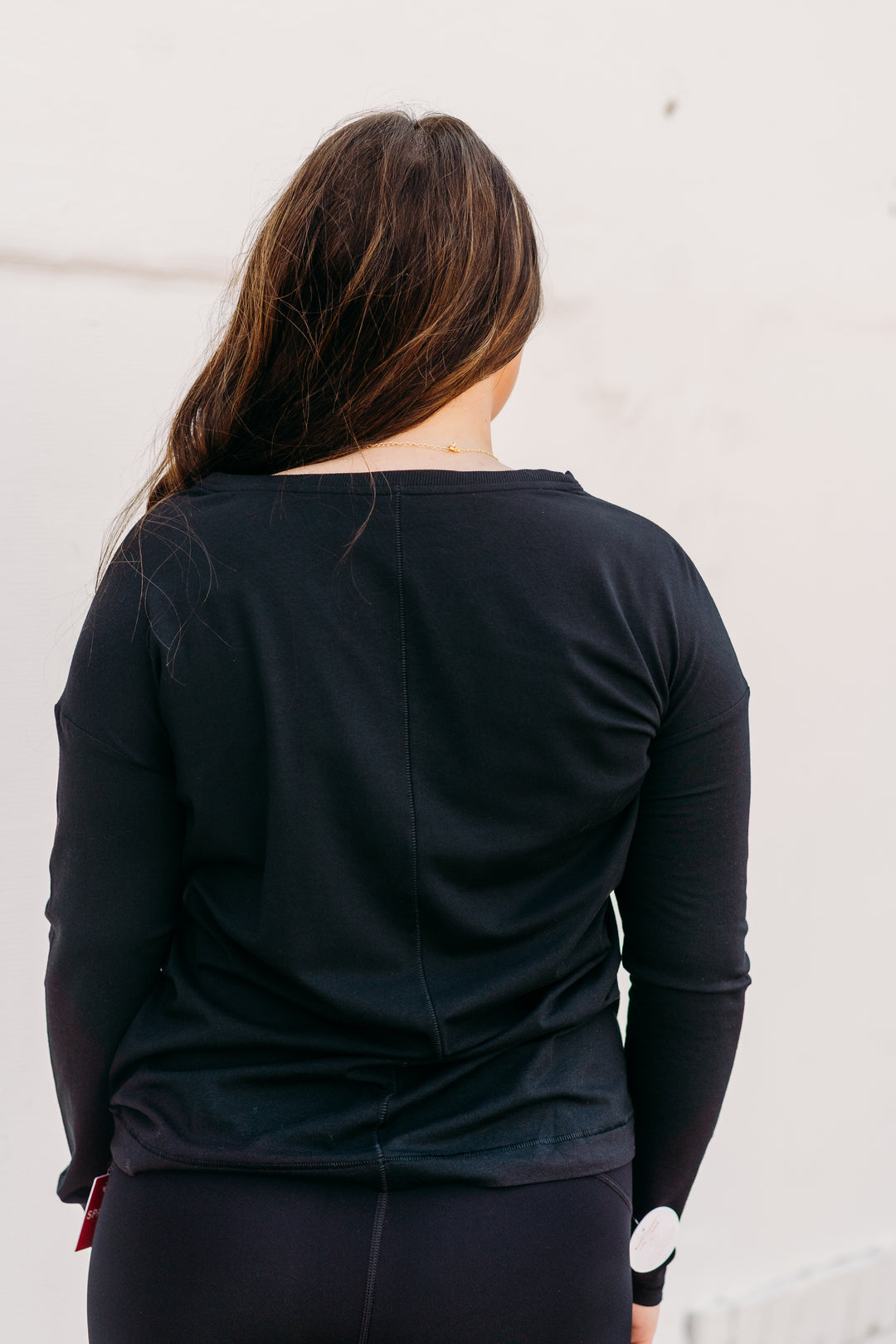 Spanx: Supernaturals Flow Long Sleeve in Very Black