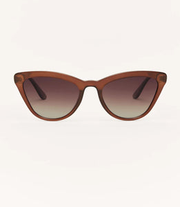 Z Supply: Rooftop Polarized Sunglasses in Chestnut Gradient