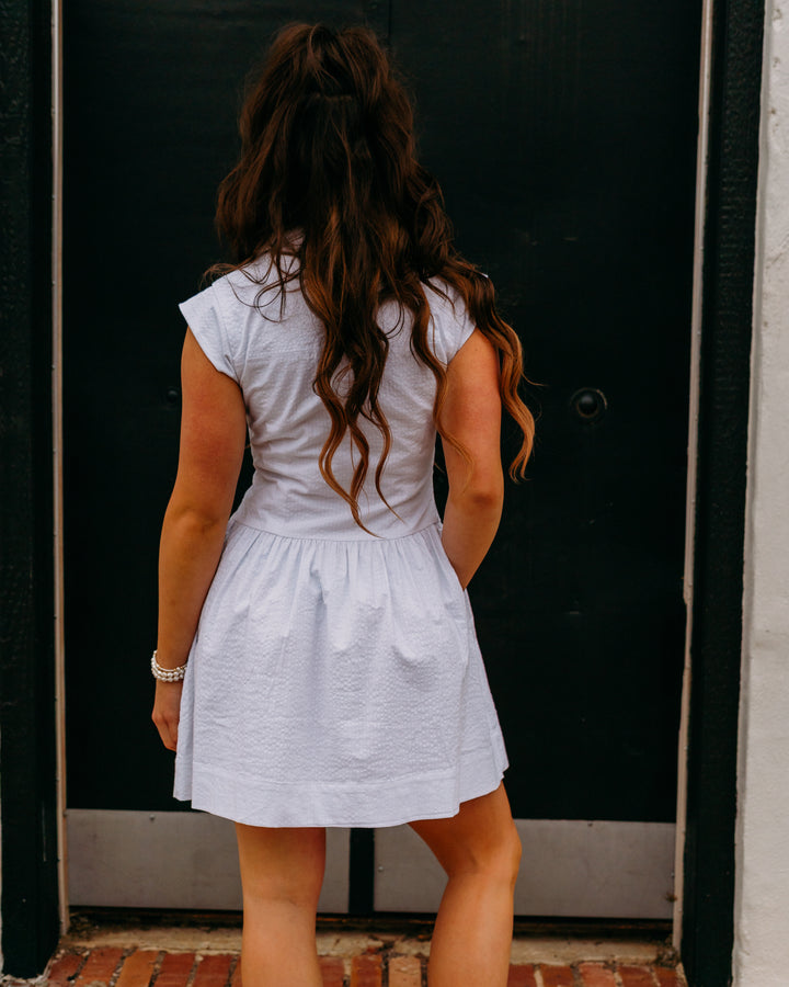 Steve Madden: Gracyn Dress in White (SA14121) - The Vogue Boutique