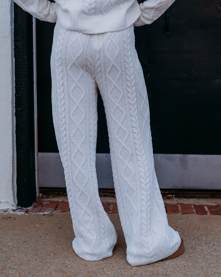 Z Supply: Gemma Cable Pant in Vanilla Ice
