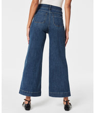 Load image into Gallery viewer, Spanx: Cropped Wide Leg Jeans in Shaded Blue

