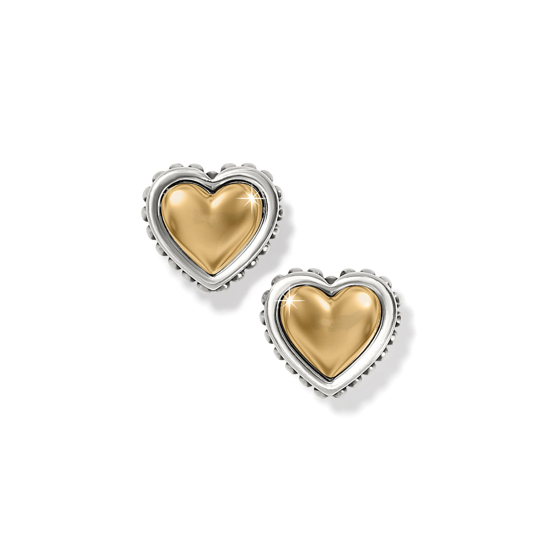 Brighton: Pretty Tough Petite Heart Post Earrings - JA9920