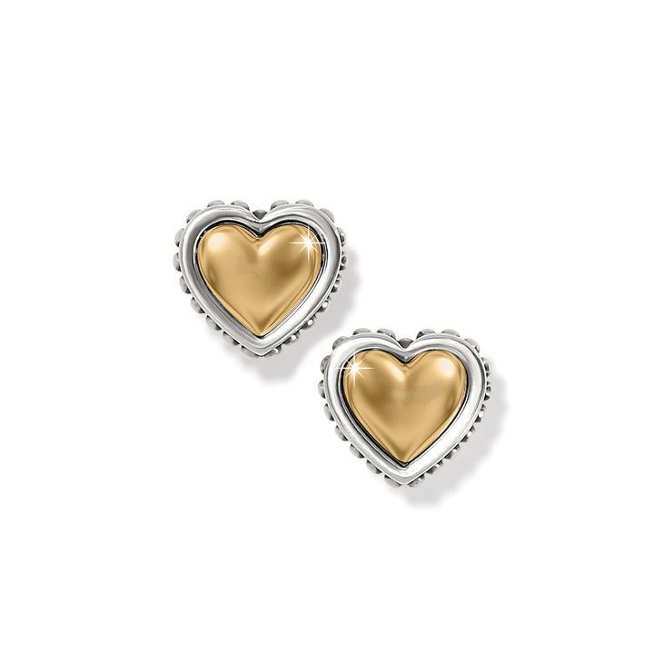 Brighton: Pretty Tough Petite Heart Post Earrings - JA9920