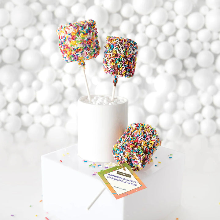 Lolli & Pops:  Rainbow Confetti Marshmallow Pop
