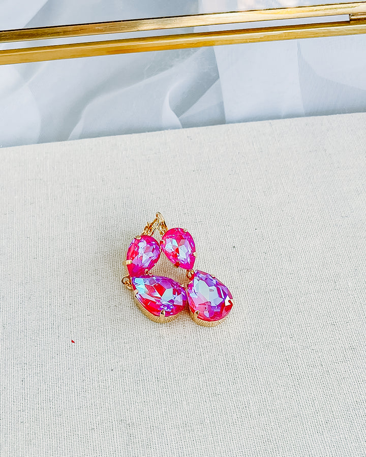 Mariana: “Blush” Drop Earrings - E-1032/40-168168-YG6 - The Vogue Boutique