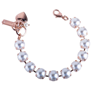 Mariana: Rose Gold Large Everyday Bracelet "Pearl"