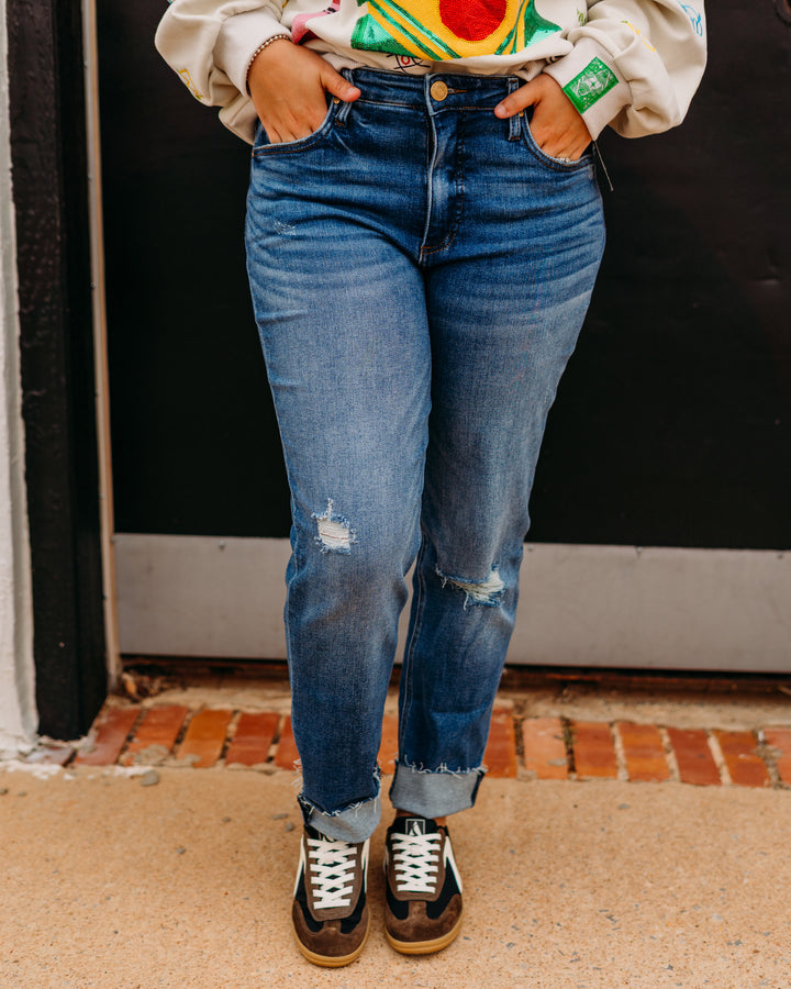 Kut: Racheal High Rise Mom Jean in Extravagant