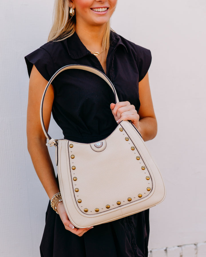 Brighton: White Party Tough Fusion Uma Shoulder Bag