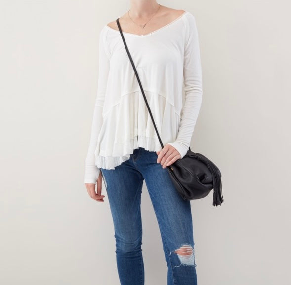Hobo: Birdy Crossbody in Black
