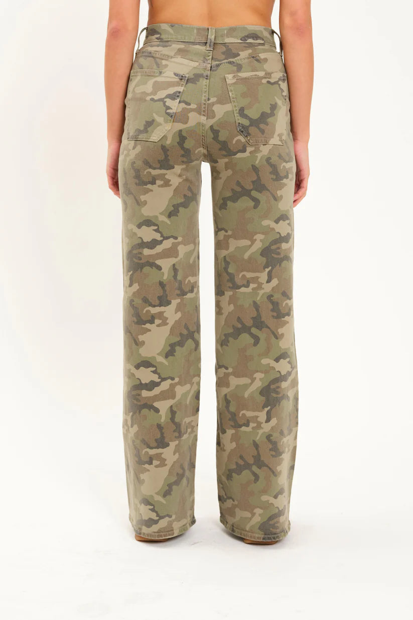 Daze: Far Out Patchpocket High Rise Wide Leg in Hideaway