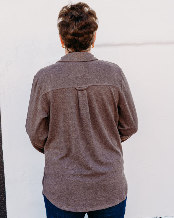 Thread & Supply: Cassian Shirt in Brown T4444PVTS