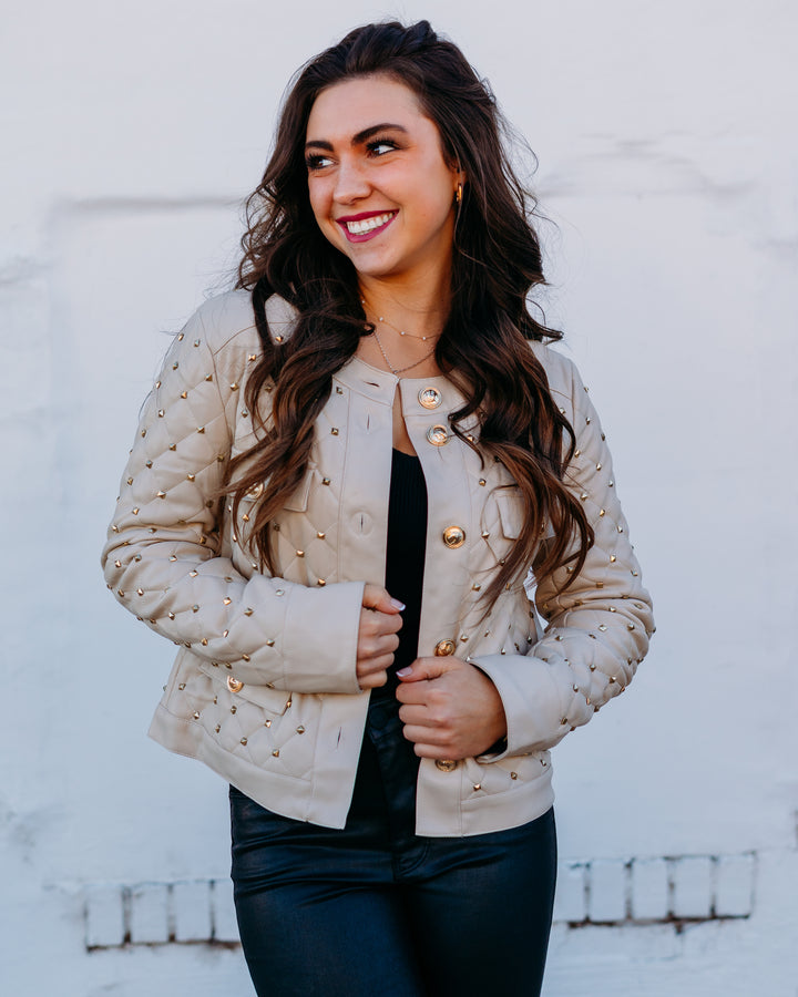 Dolce Cabo: Quilted Jacket with Studs 75861