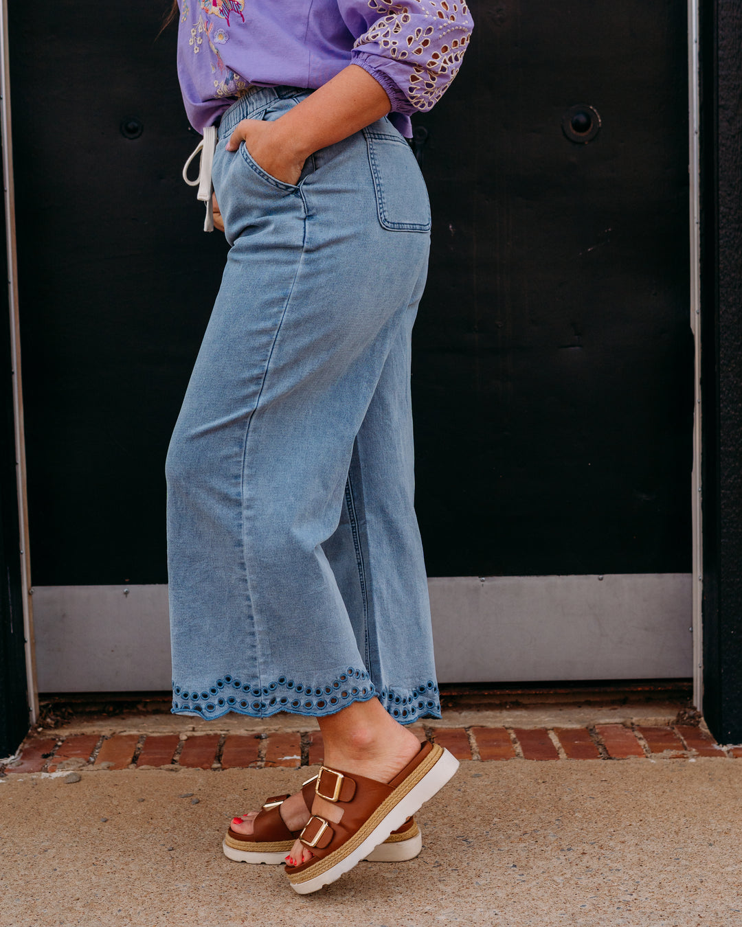 Thread & Supply: Morwenna Pants in Blue - The Vogue Boutique