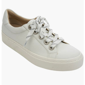 Vaneli: Ysenia Sneaker in White Milled Calf