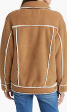 Load image into Gallery viewer, UGG: W Frankie Bonded Fleece Trucker Jacket in Chestnut
