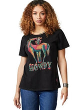 Load image into Gallery viewer, Double D: Horse Girl Top in Black

