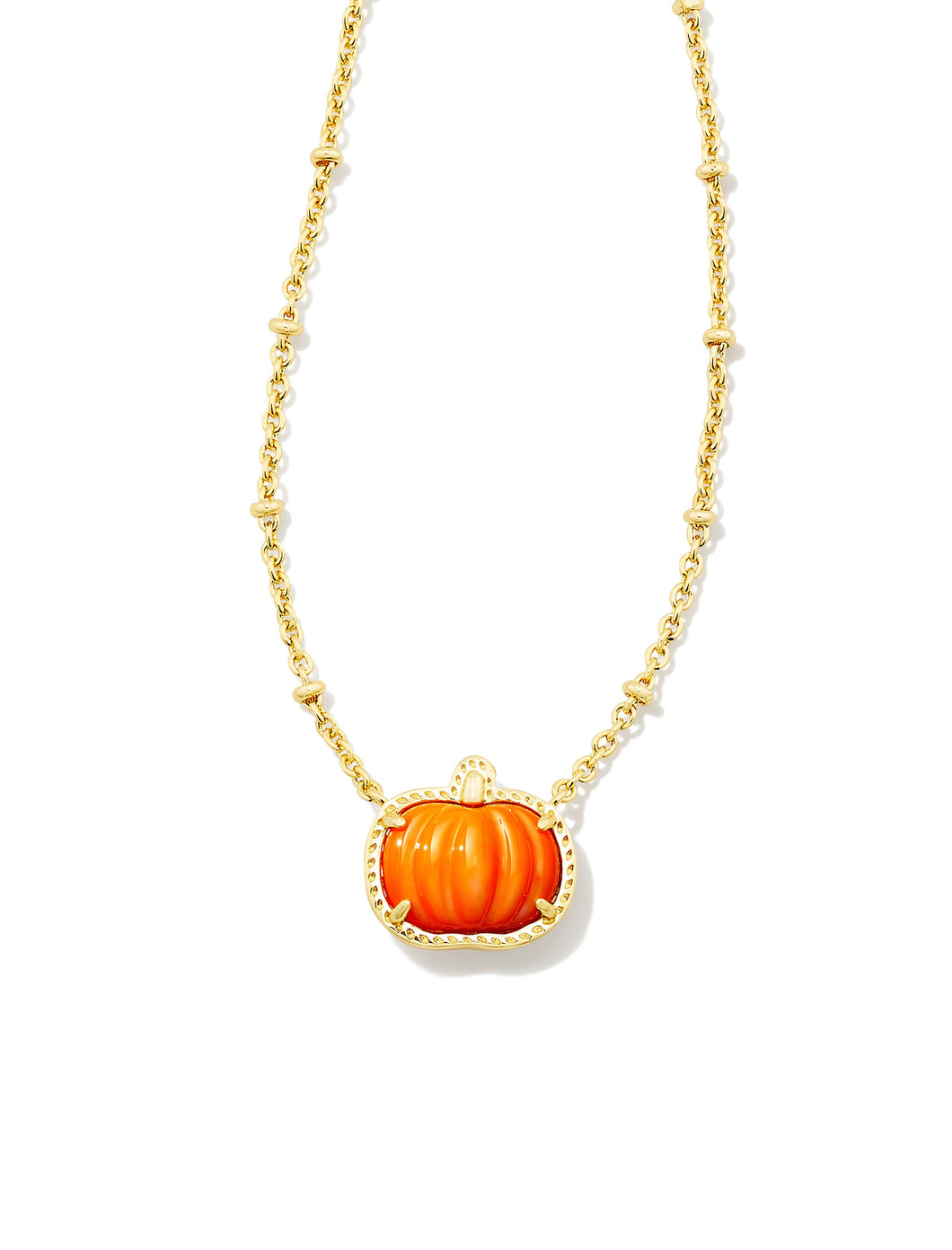 Kendra Scott: Pumpkin Pendant Necklace in Gold
