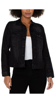 Liverpool: Classic Jean Jacket in Crystalline