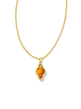 Load image into Gallery viewer, Kendra Scott: Framed Abbie Necklace in Gold Amber Illusion
