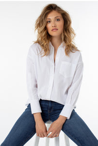 Liverpool:Oversized Classic White Button-Down