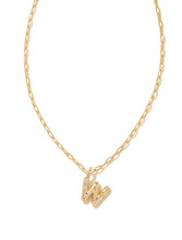 Load image into Gallery viewer, Kendra Scott: Crystal Letter Pendant Necklace in Gold
