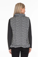 Load image into Gallery viewer, Multiples: Quilted Vest in Black Houndstooth Print
