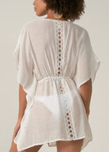 Load image into Gallery viewer, Elan: Lace Kimono in White - vcl6025
