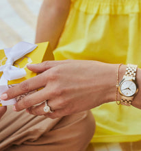 Load image into Gallery viewer, Kendra Scott: Alex Gold Tone Stainless Steel 35MM Watch in Ivory Mother Of Pearl
