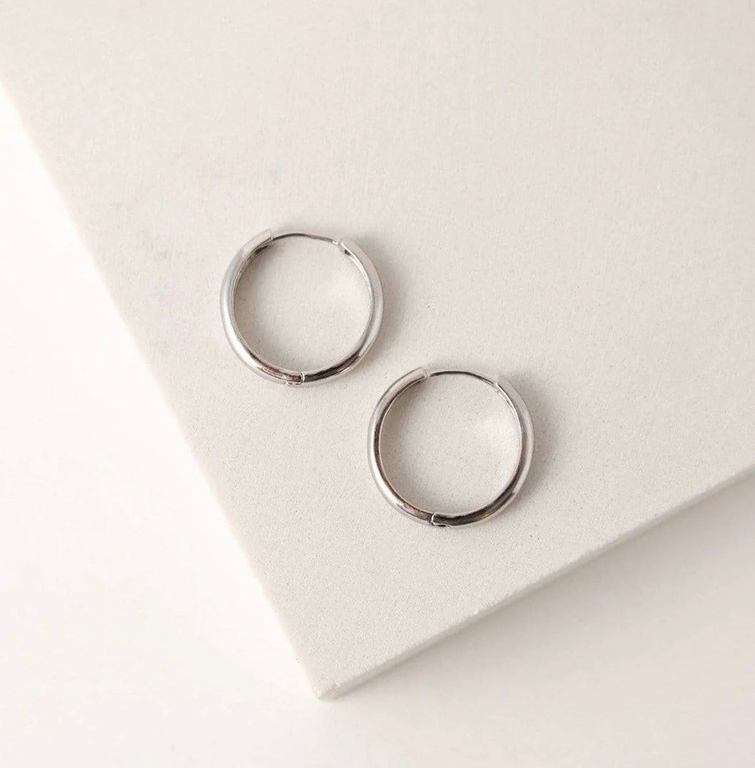 Lovers Tempo: Bea 20mm Silver Hoop Earrings