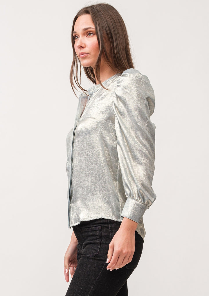 Dear John: Rowan Top in Blue Shadow Metallic