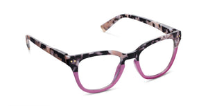 Peepers: Faye Readers in Black Marble/Pink