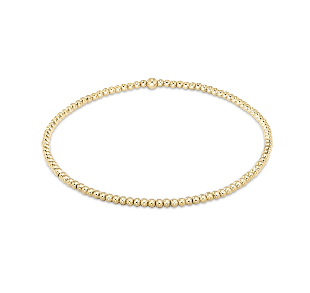 Enewton: Classic Gold 2mm Bead Bracelet