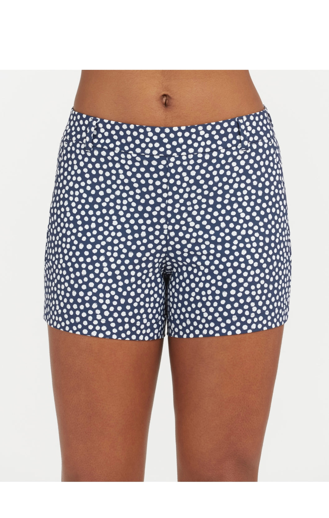 Spanx: Sunshine Shorts 4” in Navy Painted Dot
