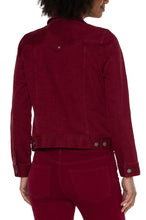 Load image into Gallery viewer, Liverpool: Classic Jean Jacket in Red Velvet

