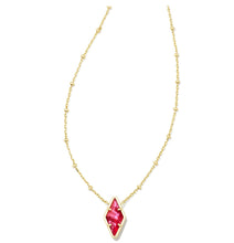 Load image into Gallery viewer, Kendra Scott: Kinsley Short Pendant Necklace in Raspberry
