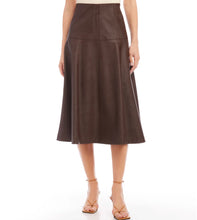 Load image into Gallery viewer, Karen Kane: Vegan Leather Midi Skirt
